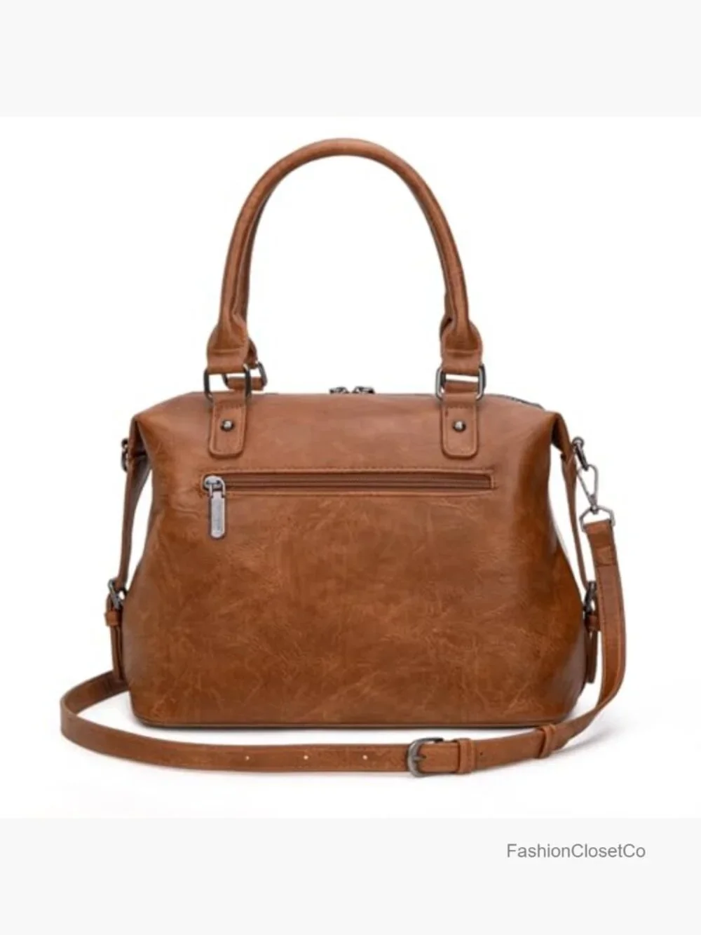 Western Barrel Satchel Doctor Top Handle Purse Hobo Shoulder Bag Faux Leather